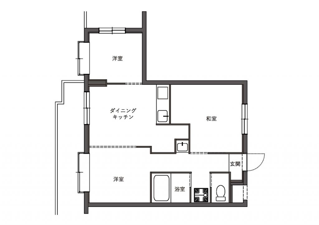 リノベーション前の設計図